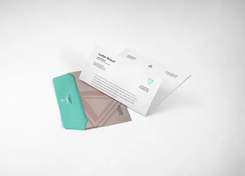 信封模型PSD贴图模板Envelope Letter Psd Branding Mockup