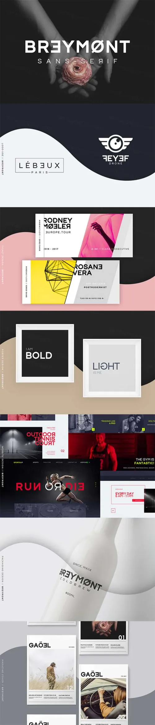 布雷蒙特桑斯特色字体