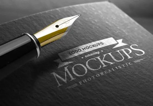 纸质印刷效果LOGO贴图Corporate Identity Bundle