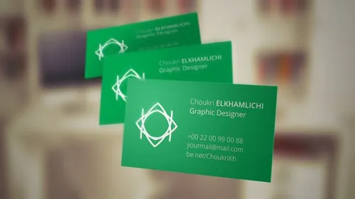 悬浮的名片设计展示贴图样机模版 Flying Business Card Mockup