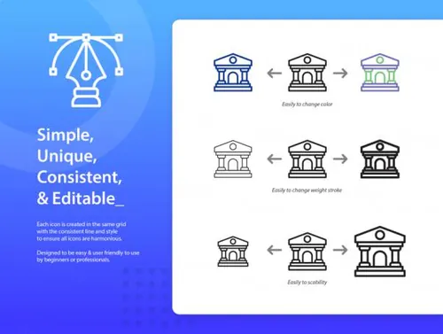 投资策划理念概念插画图标Banking Icons