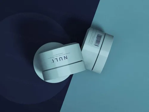 化妆品罐类包装设计贴图展示样机PSD模板 Cosmetic