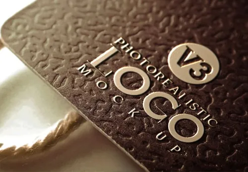 皮革效果LOGO贴图样机素材Corporate Identity Bundle