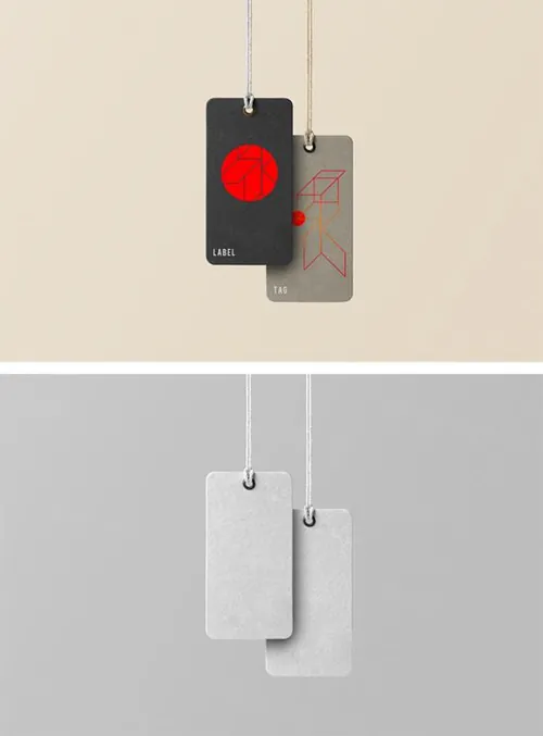 服装等标签PSD样机模版素材 Tag PSD Mockup