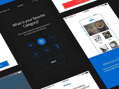 手机移动端用户中心登录页面电子商务博客分享社交媒体UI界面设计素材