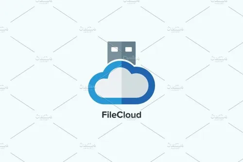 云存储主题标志Logo模板 File-Cloud-Logo-Template