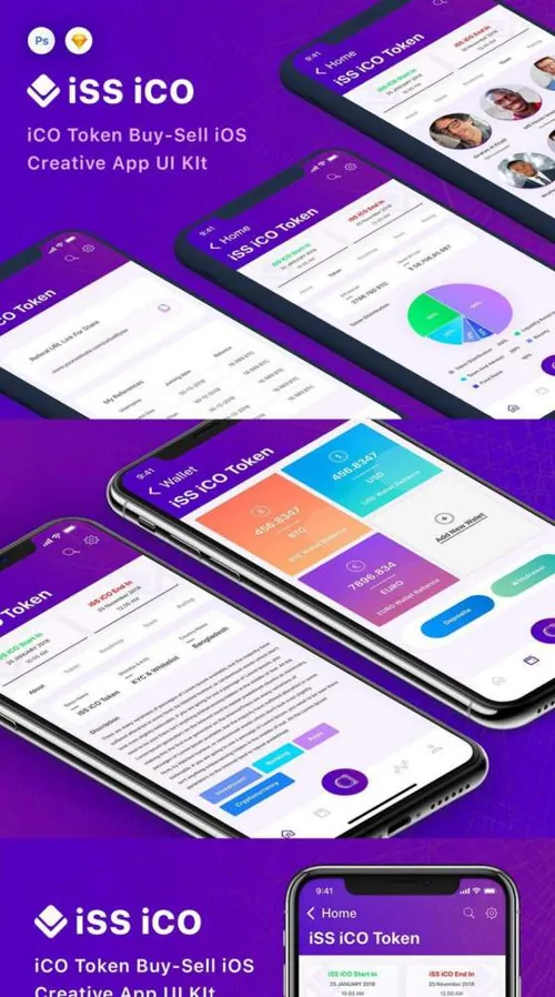 手机移动端社交媒体用户中心登录页面空间管理团队介绍UI界面设计素材