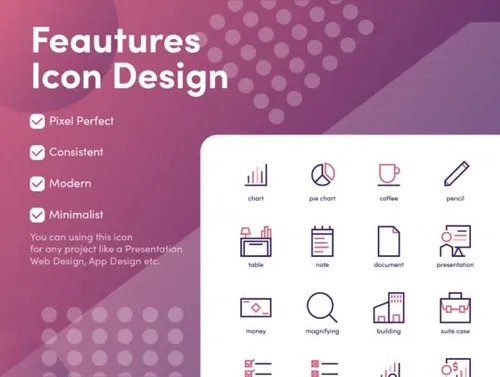 业务和会计图标Business and Accounting