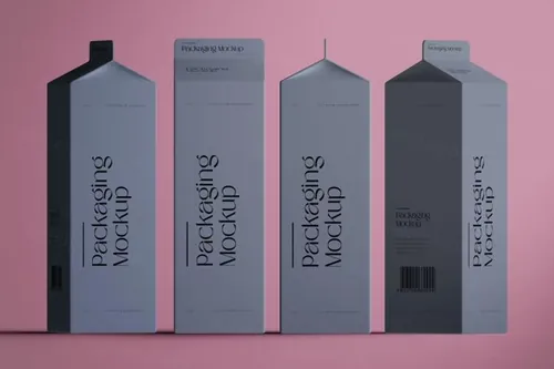 高质量水果牛奶果汁饮料品牌包装设计样机PSD模板 Milk/