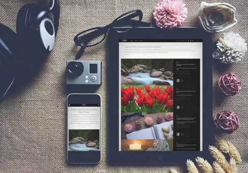 iPhone电子产品模型PSD贴图模板iPhone  iPad Mockup