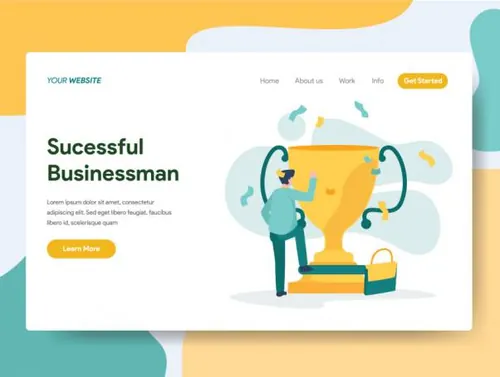 商务人士沙漏概念插画设计Business People Vol 2