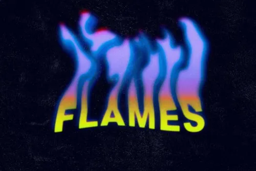 酸性艺术有毒彩色火焰文字特效PS模板 Toxic Flame