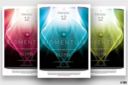 酷炫飞行PSD模板 Momentum Flyer