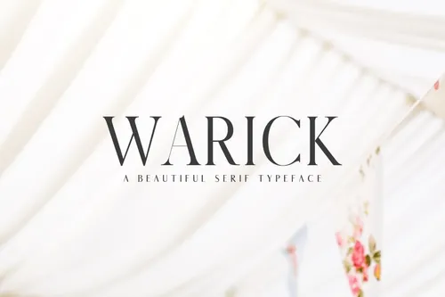 优雅时尚字体 Warick Serif Font Family