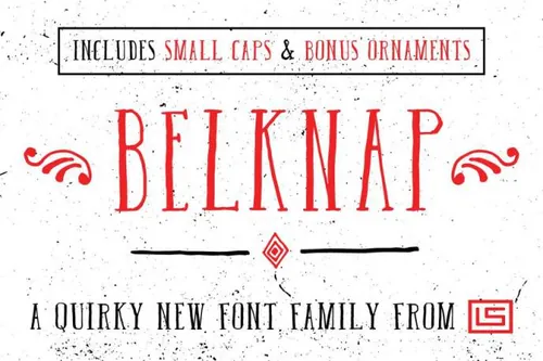 复古设计字体 Belknap Font Family