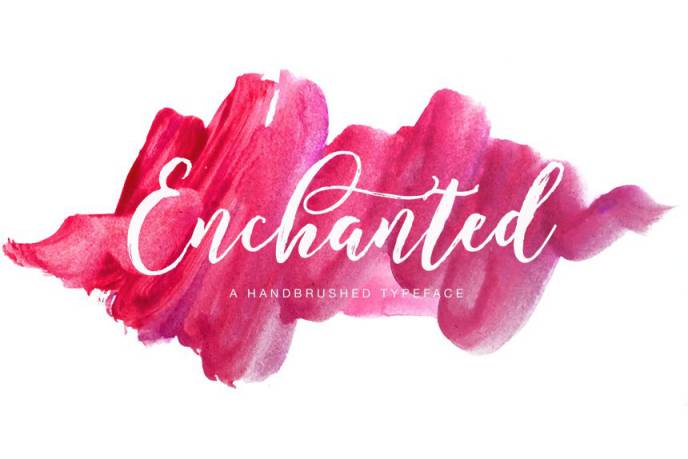 魔法笔刷字体 Enchanted Brush