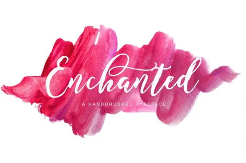 魔法笔刷字体 Enchanted Brush