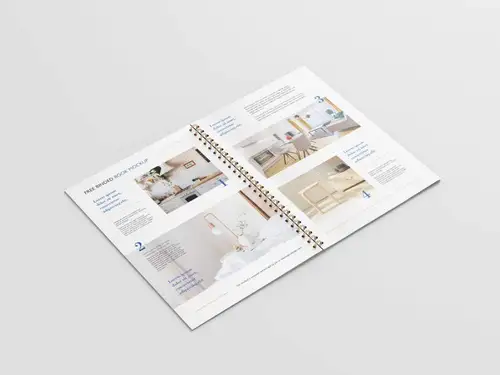 装订书籍小册子画册设计提案样机PSD模板 Binded book mockup 样机模版