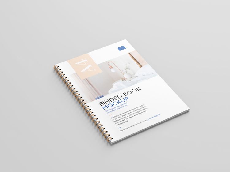 装订书籍小册子画册设计提案样机PSD模板 Binded book mockup