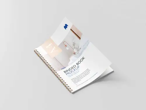 装订书籍小册子画册设计提案样机PSD模板 Binded book mockup 样机模版