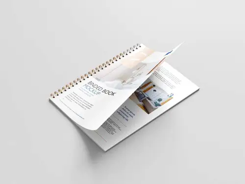 装订书籍小册子画册设计提案样机PSD模板 Binded book mockup 样机模版