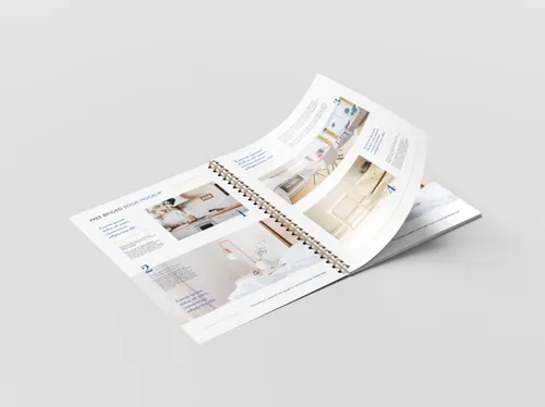 装订书籍小册子画册设计提案样机PSD模板 Binded book mockup