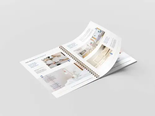 装订书籍小册子画册设计提案样机PSD模板 Binded book mockup 样机模版