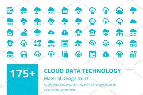 数据云技术图标素材 175  Cloud Data Technology Ico