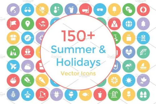 夏季和节假日图标下载 150  Summer and Holidays Icon