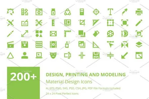材质设计app图标 200  Material Design Icons