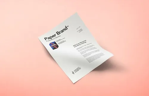 纸张模型PSD贴图模板Psd Paper Mock-Up