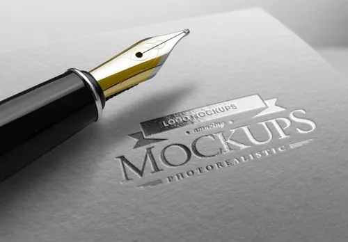 纸质凹版效果LOGO贴图样机模型Corporate Identity Bundle +200 Files(03)