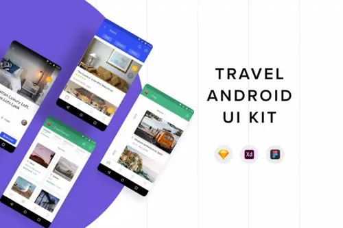 旅游日志旅行主题Android应用UI设计套件 Travel Andr