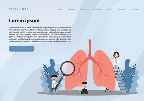 并平滑双肺保健关注肺部健康网页