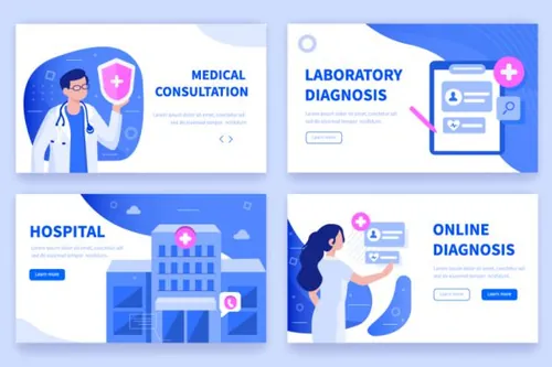在线医疗关注监看医学常识网页模板4