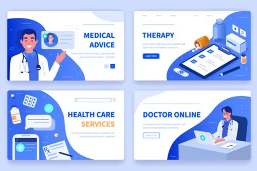在线医疗关注监看医学常识网页模板3