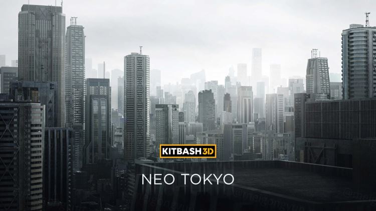 高质量日本未来东京繁华大都市城市摩天大楼高楼建筑3D模型素材