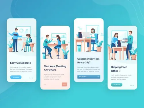 工作中的作品插图Larissa Work Illustration