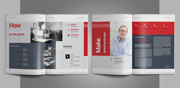 多用途的时尚商务画册企业简介楼书品牌手册杂志设计模板 company profile ESTPHB