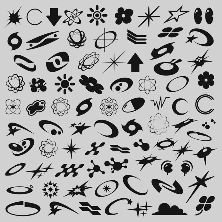 新潮流酸性艺术抽象图形元素装饰素材合辑 Hvnter - Y