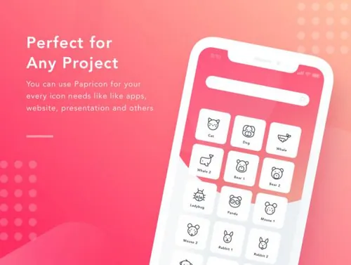 可爱的动植物图标Papricon - Animal and Plant