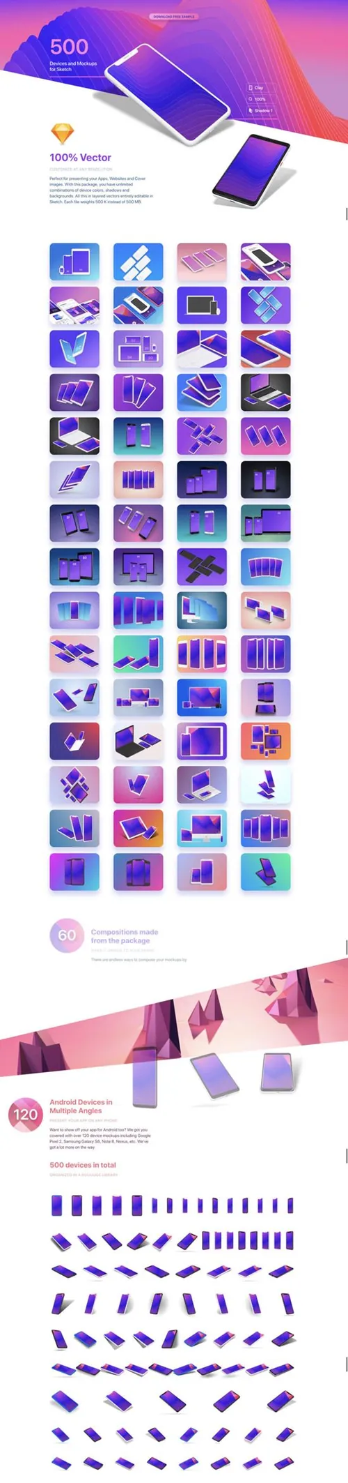 超级漂亮的苹果安装UI设计展示模型设计素材