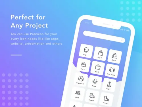 37多用途扁平化APP设计图标Paperpillar Papricon