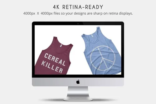 美式背心样机模板 American Apparel TR408 Mockups