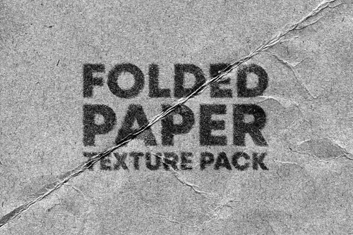 潮流复古做旧艺术折叠褶皱磨损纸张纹理素材模板素材 FOLDE