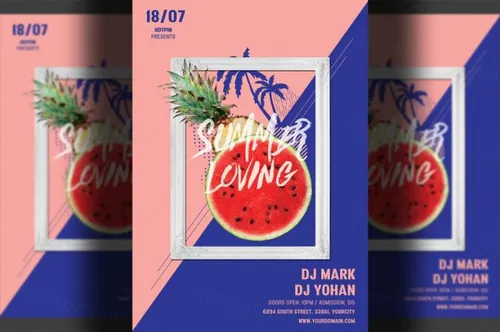 夏季促销海报设计模板 Summer Psd Flyer Template