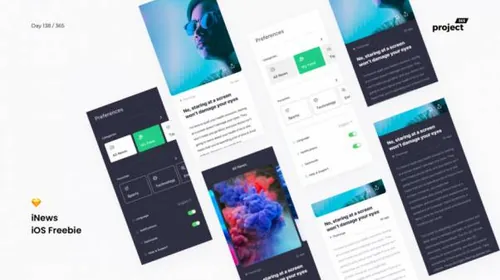 新闻图文类博客移动APP iNews – iOS Starter UI Kit