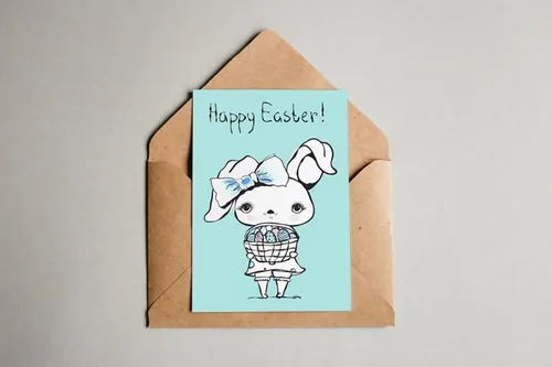 矢量手绘可爱兔子卡通的设计素材 1069802_Cute_R