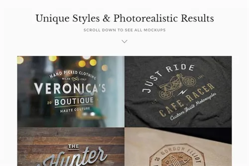 50个创意logo标志贴图样机素材50 Logo Templates