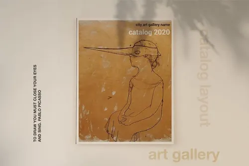 艺术作品画册杂志欣赏目录模板 Art Gallery Catalog